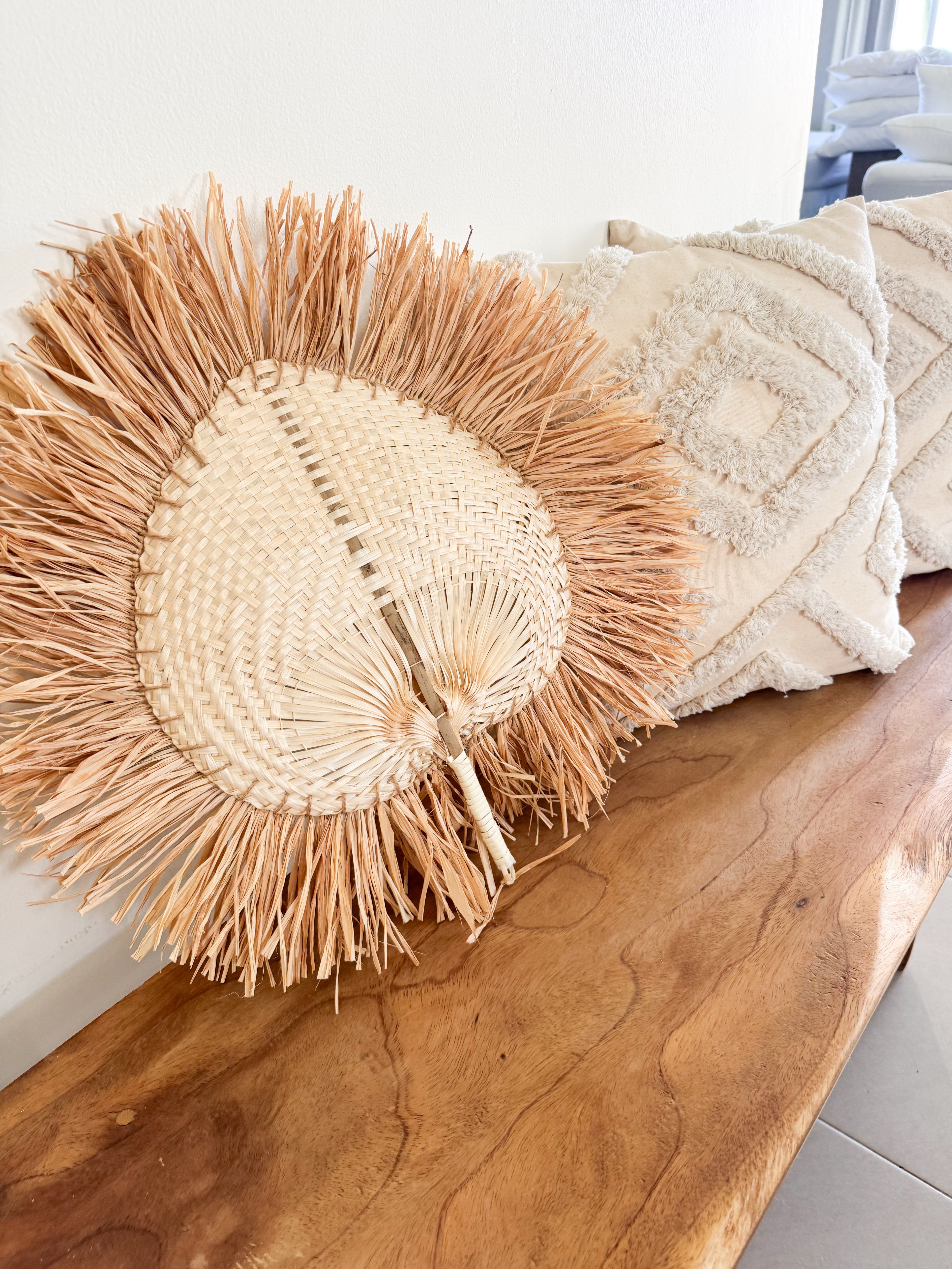 Raffia Hand Fan